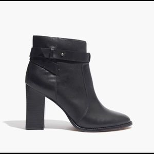 Madewell black ankle boots size 6